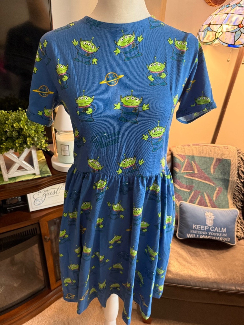 Cakeworthy Toy Story Alien Dress Size L NWT